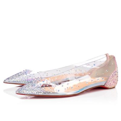 Zapatos Planos Degrastrassita Christian Louboutin Mujer - Rosas - 3160934C684